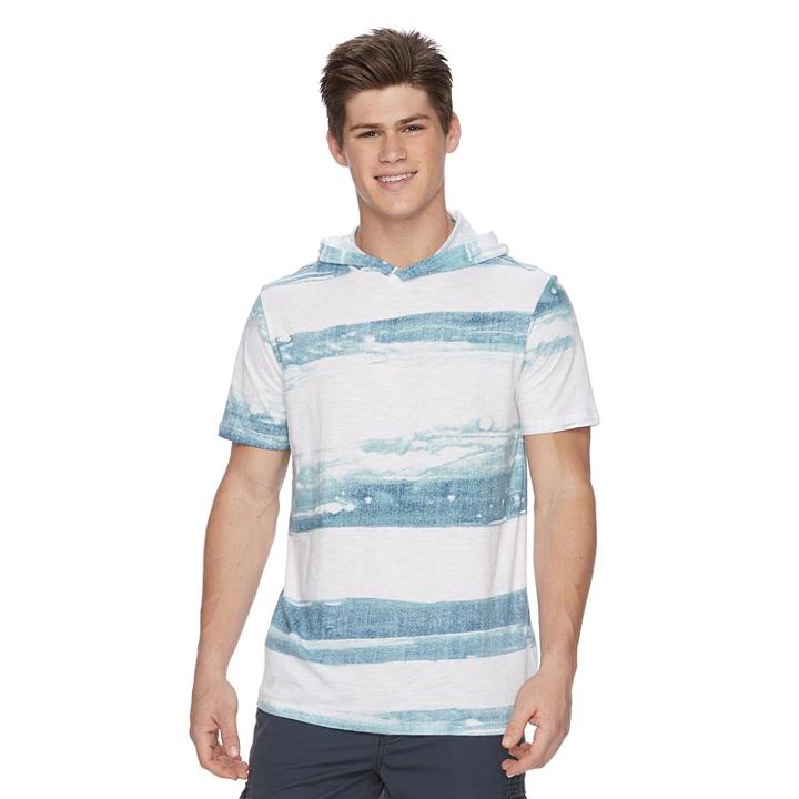 Men's Urban Pipeline&reg; Hoodie Tee, Size: Medium, Blue (navy)