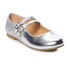 So&reg; Jena Girls' Mary Jane Shoes, Size: 4, Light Grey