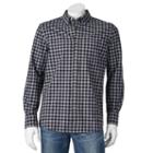 Men's Sonoma Goods For Life&trade; Jaspe Modern-fit Button-down Shirt, Size: Large, Black