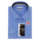 Men's Van Heusen Regular-fit Magna Click Spread Collar Dress Shirt, Size: Xl-32/33, Brt Blue