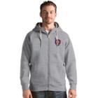 Men's Antigua Orlando City Sc Victory Full-zip Hoodie, Size: Xxl, Grey