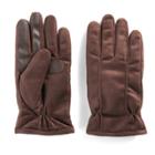 Men's Isotoner Brushed Microfiber Smartouch&reg; Smartdri&reg; Gloves, Size: Large, Brown