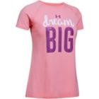 Girls 7-16 Under Armour Dream Big Graphic Tee, Size: Small, Brt Pink