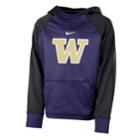 Boys 8-20 Nike Washington Huskies Therma-fit Colorblock Hoodie, Size: Xl 18-20, Purple