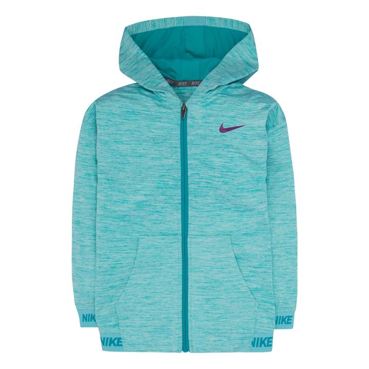 Girls 4-6x Nike Dri-fit Space-dyed Hoodie, Size: 5, Green Oth