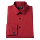Men's Apt. 9&reg; Slim-fit Stretch Spread-collar Dress Shirt, Size: 17.5-32/33, Red