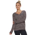 Juniors' So&reg; Lace-up Back Sweater, Teens, Size: Xl, Purple