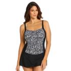 Women's Croft & Barrow&reg; Tummy Slimmer Skater Swimdress, Size: 8, Oxford