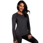 Women's Maidenform Sport Base Layer Thumb Hole Top, Size: Small, Oxford