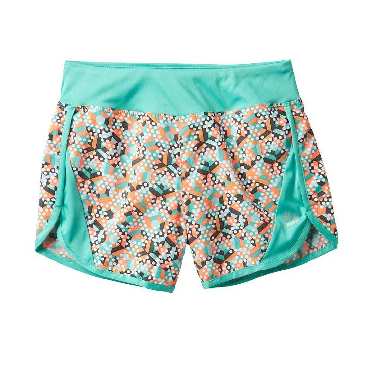 Girls 7-16 Rbx Printed Mesh Shorts, Girl's, Size: Large, Green Oth