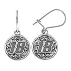 Insignia Collection Nascar Kyle Busch Stainless Steel 18 Drop Earrings, Women's