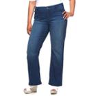 Plus Size Jennifer Lopez Curvy Fit Bootcut Jeans, Women's, Size: 22 W, Dark Blue