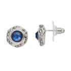 Croft & Barrow&reg; Button Stud Earrings, Women's, Med Blue