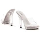 Adult Clear Peep-toe Costume Shoes, Size: 7, Other Clrs