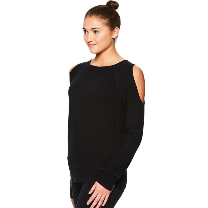 Women's Gaiam Divine Cold-shoulder Yoga Top, Size: Xs, Oxford