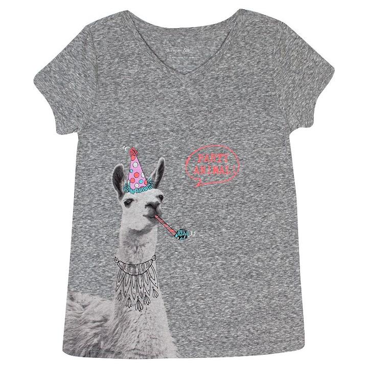 Girls 7-16 & Plus Size Harper & Elliott Animal Graphic Tee, Girl's, Size: Xs, Light Grey