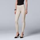 Simply Vera Vera Wang Contemporary Denim Leggings, Women's, Size: Small, Beige