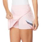 Women's Grand Slam Layered Color Block Golf Skort, Size: Medium, Light Pink