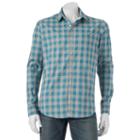 Men's No Retreat Cutler Button-down Shirt, Size: Large, Light Blue