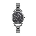 Vivani Women's Stainless Steel Cuff Watch, Size: Medium, Black