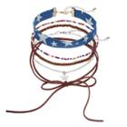 Star Denim, Faux Suede Lariat & Beaded Choker Necklace Set, Women's, Multicolor