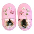 Tommy Tickle Floral Crib Shoes - Baby, Infant Girl's, Size: 6-12months, Pink