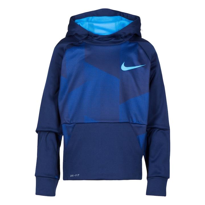 Boys 4-7 Thermal Abstract Dri-fit Pullover Hoodie, Size: 6, Dark Blue