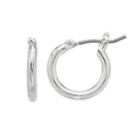 Lc Lauren Conrad Silver Tone Nickel Free Hoop Earrings, Women's