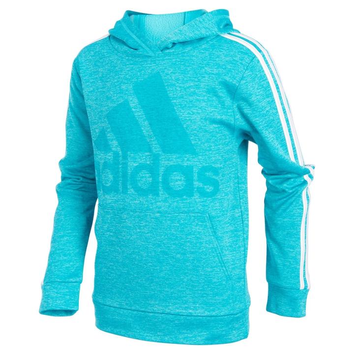 Boys 4-7x Adidas Classic Hooded Pullover, Size: 7x, Turquoise/blue (turq/aqua)