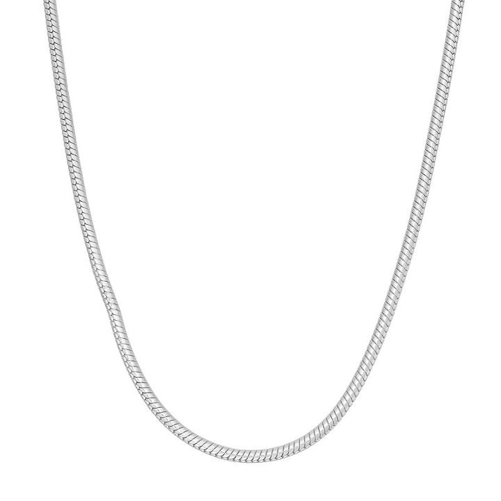 Sterling Silver Snake Chain Necklace - 18 In, Women's, Size: 18, Grey
