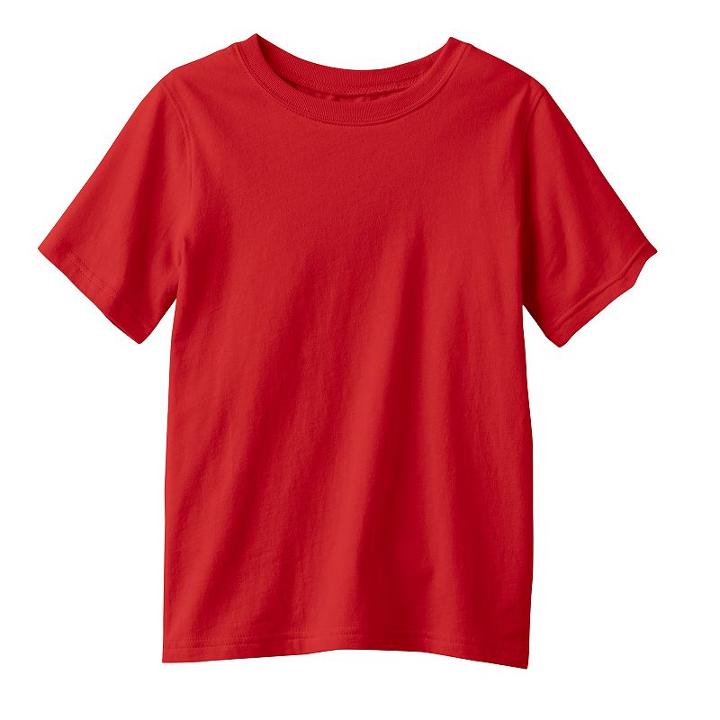 Boys 4-10 Jumping Beans&reg; Solid Tee, Boy's, Size: 6, Med Red