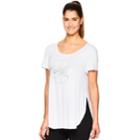 Women's Gaiam Namaste Graphic Short Sleeve Top, Size: Medium, Grey (charcoal)