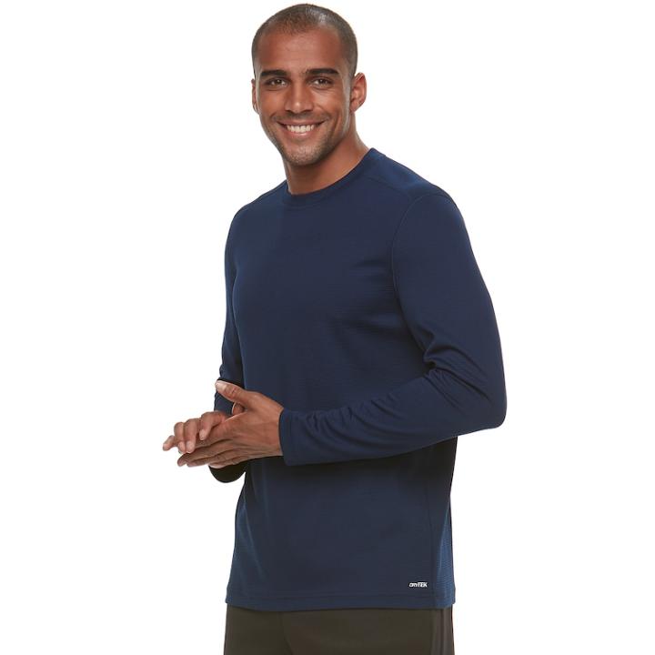 Men's Tek Gear&reg; Thermal Tee, Size: Medium, Dark Blue
