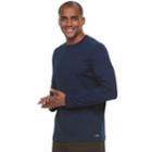 Men's Tek Gear&reg; Thermal Tee, Size: Medium, Dark Blue