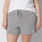 Plus Size Sonoma Goods For Life&trade; Everyday Essential Jersey Shorts, Women's, Size: 3xl, Med Grey
