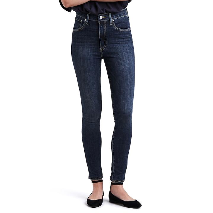 Women's Levi's&reg; High-rise Super Skinny Jeans, Size: 31(us 12)m, Dark Blue