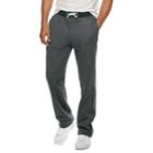 Men's Sonoma Goods For Life&trade; Supersoft Fleece Open-hem Pants, Size: Large, Black