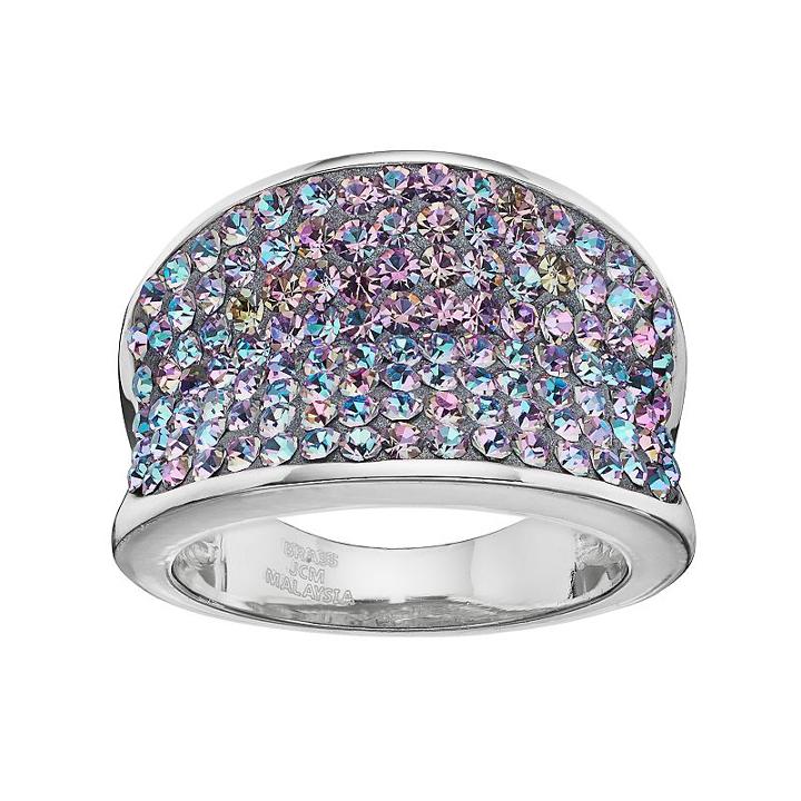Crystal Radiance Concave Ring, Women's, Blue