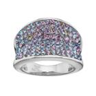Crystal Radiance Concave Ring, Women's, Blue
