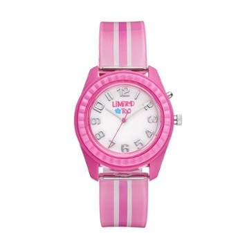 Limited Too Kids' Pink Striped Watch, Girl's, Size: Small