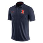 Men's Nike Illinois Fighting Illini Striped Sideline Polo, Size: Xl, Blue (navy)