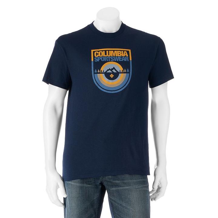 Men's Columbia Mountain Core Tee, Size: Xl, Blue Other