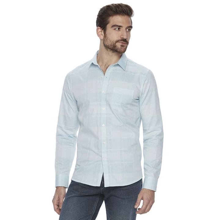 Men's Marc Anthony Slim-fit Stretch Button-down Shirt, Size: Xxl, Brt Green