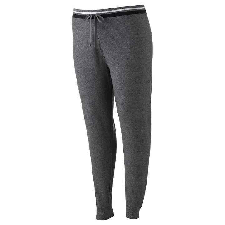Juniors' Plus Size So&reg; Elastic Waist Jogger Pants, Teens, Size: 2xl, Dark Grey