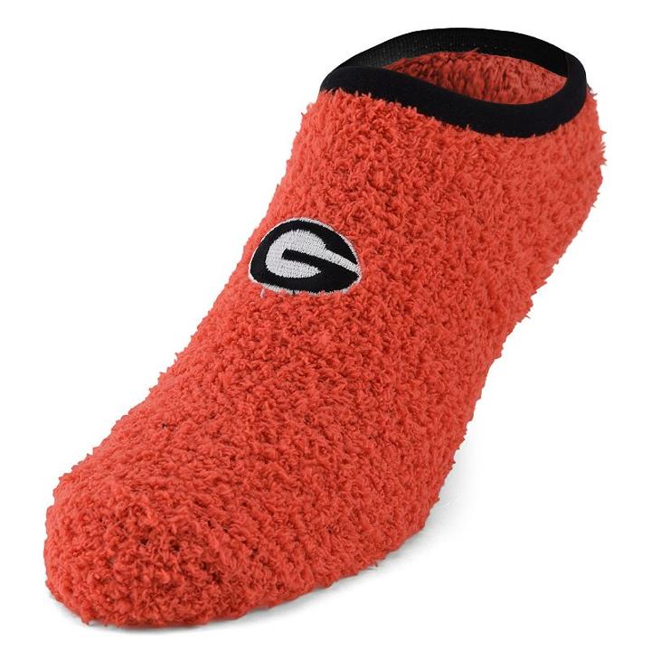 Georgia Bulldogs Chenille Slipper Socks - Women's, Size: 9-11, Red