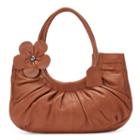 Donna Bella Mabel Floral Leather Shoulder Bag, Women's, Brown