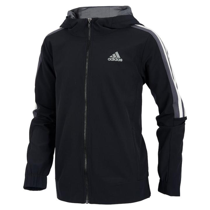 Boys 8-20 Adidas Essential Wind Jacket, Size: Large, Black