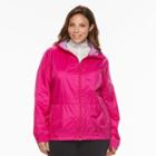 Plus Size Columbia Rain To Fame Hooded Rain Jacket, Women's, Size: 2xl, Brt Red