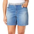 Plus Size Gloria Vanderbilt Marisa Jean Shorts, Women's, Size: 16 W, Blue