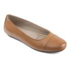 Eastland Gia Women's Leather Ballet Flats, Size: 7.5 Wide, Beig/green (beig/khaki)